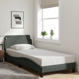Furnova Posteljni okvir brez vzmetnice temno siv 90x200 cm blago, (21937978) Cene