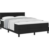 vidaXL Box Spring Krevet s Madracem Crn 140x190 cm Tkanina Cijene