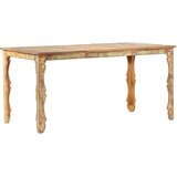  Blagovaonski stol od masivnog obnovljenog drva 160 x 80 x 76 cm | shoptok.hr