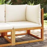 vidaXL Kutna vrtna sofa s jastucima od masivnog drva bagrema | shoptok.hr