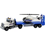 Policijski transportni kamion tegljač sa helikopterom - plavi | shoptok.hr
