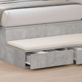  Nočne omarice Betonska siva Inženirski les 90 x 36,5 x 16,5 cm, (22008126) | Shoptok.si