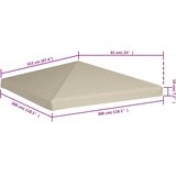  Pokrov za sjenicu 310 g/m² 3 x 3 m bež | Eponuda.com