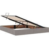  Krevet S LED lampica s pohranom Sivo-smeđa 180 x 200 cm tkanina | shoptok.hr