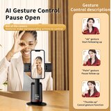 XO stick Držač XO SS16 sa AI Bluetooth praćenjem lica (sa svjetlom) Black | Eponuda.ba