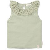 Little dutch dekliška majica brez rokavov ribbed grass green | Shoptok.si