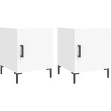 Maison Chic Dvo delni komplet Nočne omarice - Nočne mize bela 40x40x50 cm inženirski les, (21689776) | Shoptok.si