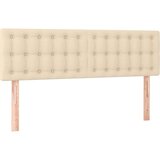  Box spring postelja z vzmetnico krem 140x200 cm blago, (20894455) | Shoptok.si