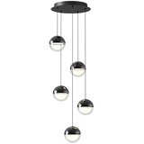  LED luster na sajli ZIREA LED/30W/230V, crne boje Cene