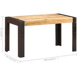  Blagovaonski stol 140x70x76 cm od masivnog grubog drva manga | Eponuda.com