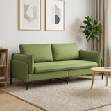 SOFA za 3 osobe 3-sjedalo Svijetlo zelena 222 x 81 x 89 cm | shoptok.hr