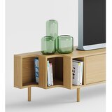 Woodman TV omarica v hrastovem dekorju v naravni barvi 189x50x44 cm Shift – | Shoptok.si