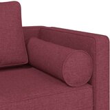 Počivaljka s jastucima crvena boja vina od tkanine | shoptok.hr