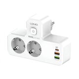 Ldnio Produzni kabl SE2337 2500W (lopov) EU 2 uticnice + 2xUSB QC3.0 18W/ PD 20W beli | ePonuda.com
