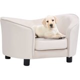 SOFA za pse krem 69 x 49 x 40 cm od pliša i umjetne kože Cijene