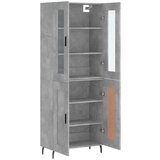  Visoka komoda siva betona 69 5x34x180 cm od konstruiranog drva | shoptok.hr