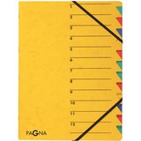 Pagna Organizator mapa EASY, DIN A4, karton, 12 predelkov, rumena, (21650971) | Shoptok.si