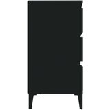  Komoda crna 60 x 35 x 70 cm od konstruiranog drva | shoptok.hr