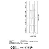 Opviq podna lampa 7114 black copper