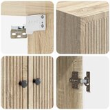  Omara za steno Sonoma hrast 59 x 31 x 60 cm Inženirski les, (5000246770) | Shoptok.si