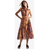 Desigual Haljina plava / žuta / crvena | shoptok.hr