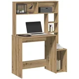Radni stol s policama boja hrasta artisan 100x45x140 cm drveni