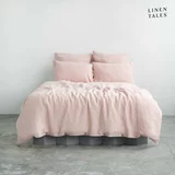 Linen Tales Svijetlo roza lanena posteljina za bračni krevet 200x200 cm -