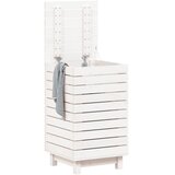  Košara za rublje bijela 44 x 44 x 76 cm od masivne borovine | shoptok.hr