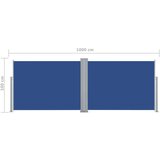  Uvlačiva bočna tenda 100 x 1000 cm plava | shoptok.hr