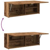  Kupaonski zidni ormarić staro drvo 80x25x30cm konstruirano drvo | shoptok.hr