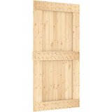 vidaXL Klizna vrata s priborom za montažu 100x210 cm masivna borovina | shoptok.hr