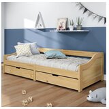 vidaXL Dnevni ležaj s 2 ladice IRUN 90x200 cm masivna borovina | shoptok.hr