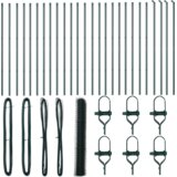 vidaXL Heksagonalna ograda Zelena 1.2x50 m Čelik, Ogradni stupovi 13 kom Zelena Ø32 mm 170 cm Galvanizirani čelik | shoptok.hr