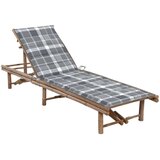  Vrtni ležalnik z blazino bambus | Shoptok.si