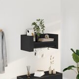 vidaXL Zidna polica crna 70,5 x 35 x 30,5 cm od konstruiranog drva Cijene