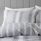 Bianca Siva flanelska posteljina za bračni krevet 200x200 cm Ticking Stripe – | shoptok.hr