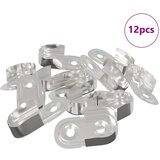  Držač za šipku u ormaru 12 pcs Bijeli cink 40 x 18 x 10 mm | shoptok.hr
