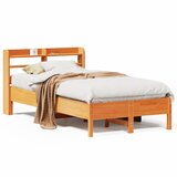  Okvir kreveta bez madraca voštano smeđi 120x190 cm od borovine | shoptok.hr