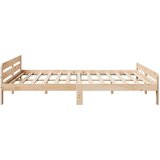  Okvir kreveta bez madraca 200 x 200 cm od masivne borovine | shoptok.hr