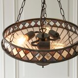 Endon 111870 - Tiffany FARGO luster na lancu, 3xE27/10W/230V, prečnika 41,5 cm | Eponuda.com