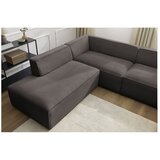 Bobochic Paris Smeđa kutna garnitura od samta (s lijevim kutom/u obliku slova "U") Megeve – | shoptok.hr