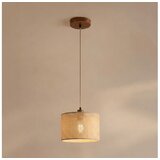 Luster na sajli AIDA 1xE27/15W/230V, prečnik 25 cm, hrast/rafija Cene