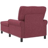  Ležaljka s jastukom Vinska crvena 91 x 157 x 91 cm tkanina | Eponuda.com