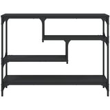  Konzolni stol crni 100 x 30 x 75 cm od konstruiranog drva | shoptok.hr