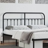vidaXL Kovinsko posteljno vzglavje črno 160 cm Cene