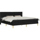  Krevetna konstrukcija Crna 200 x 200 cm Poliester | shoptok.hr