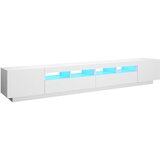 Maison Chic TV omarica - TV stojalo - Televizijska omarica z LED lučkami bela 260x35x40 cm, (21700003) Cene