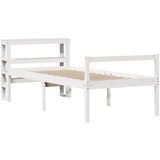  Krevet za starije s uzglavljem bijeli 90x200 cm borovina - Bijela 90 x 200 cm | shoptok.hr