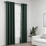 vidaXL Zavjese za zamračivanje s prstenima 2 kom zelene 140 x 245 cm Cijene