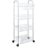 Kolica za pohranu 4 nivoa prozirna 37x28x95 cm akril | Eponuda.ba